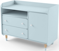 Комод з пеленальним столиком IndigoWood Bubble II Duo blue